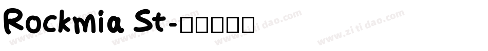 Rockmia St字体转换